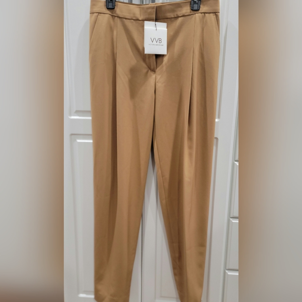VB By Victoria Beckham Women's Tan Pantsuit Trousers
